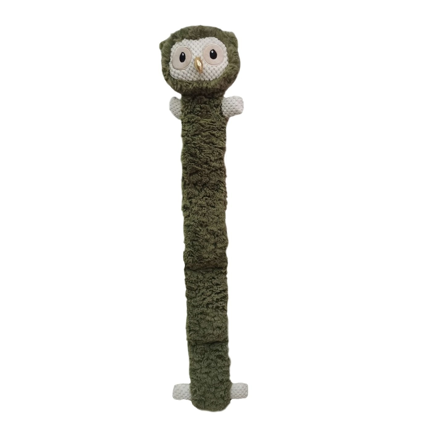 Bark-A-Boo Amber Woodland Long Body Owl Dog Toy