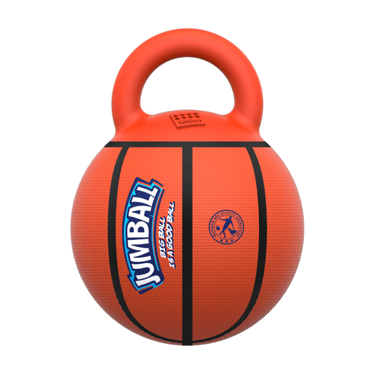 Gigwi Jumball Basketball Dog Toy Orange