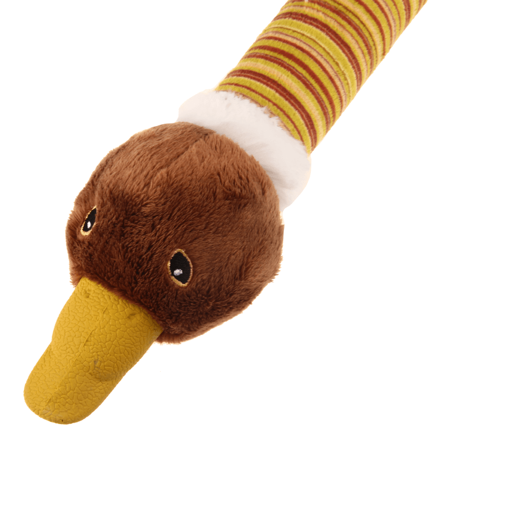 Gigwi Crunchy Plush Friends Duck Dog Toy