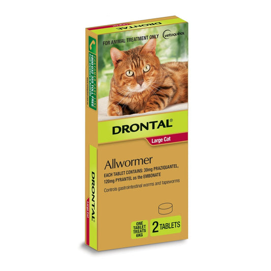 Drontal Ellipsoid Allwormer 6kg Cat 2 Pack