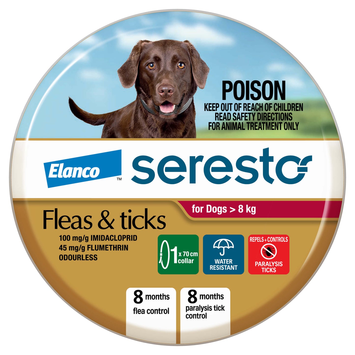 Seresto Tick & Flea Collar Large Dog >8kg