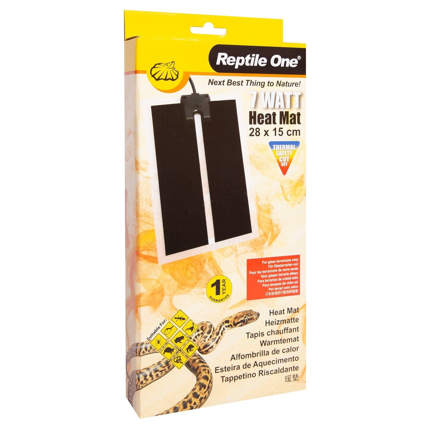 Reptile One Heat Mat 7 Watt 15 x 28cm