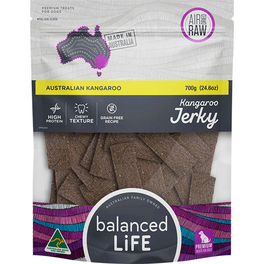 Balanced Life Kangaroo Jerky Dog Treats 700g