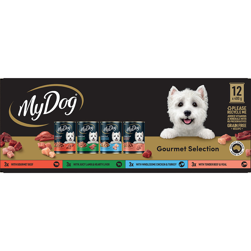 My Dog Gourmet Selection Multi Variety Pack Wet Dog Food 12x400g