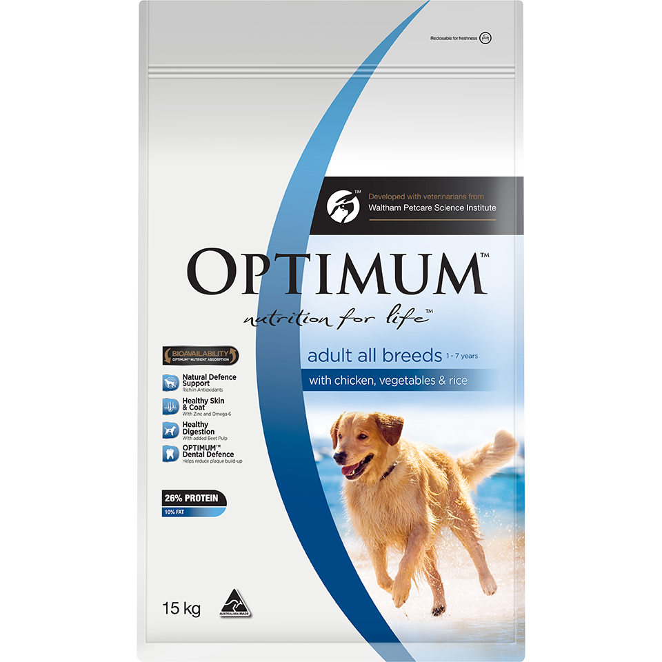 Optimum Adult Chicken, Vegetables & Rice Dry Dog Food