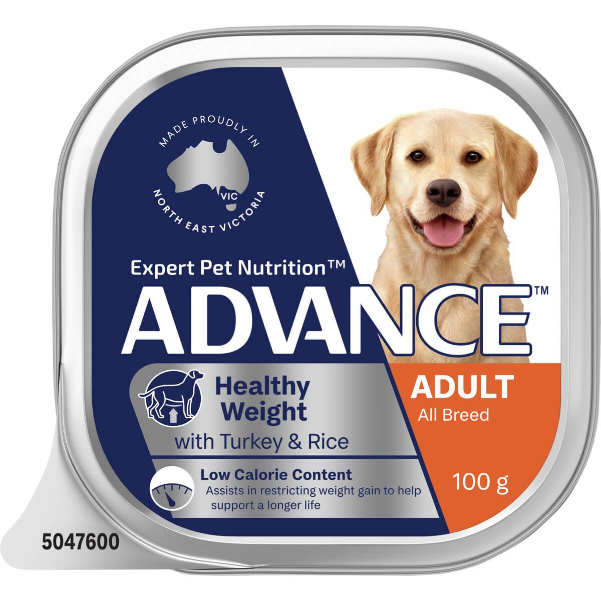 Advance Single Serve Healthy Weight Adult Turkey with Rice Wet Dog Food 100g