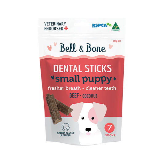 Bell & Bone Small Puppy Beef Dental Chews 7pk