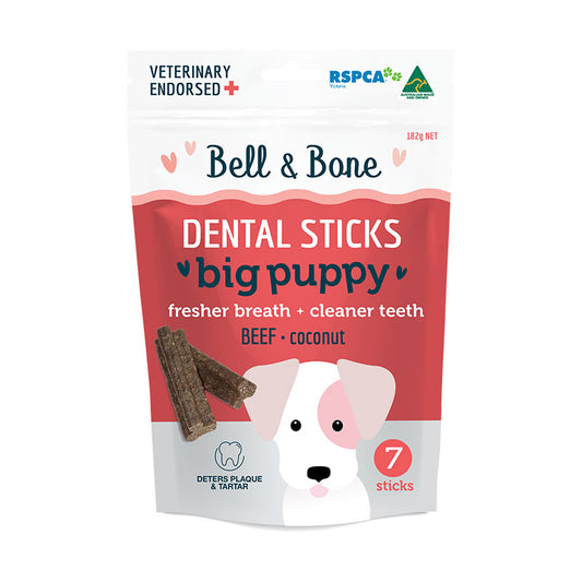 Bell & Bone Big Puppy Beef Dental Chews 7pk