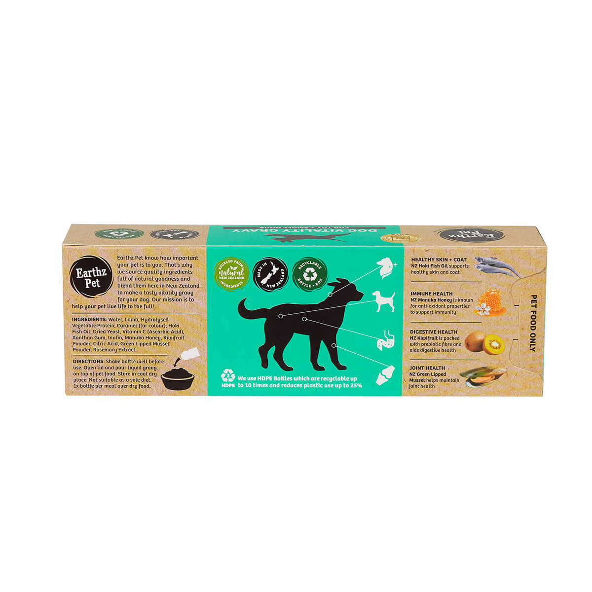 Earthz Pet Vitality Lamb Gravy Dog Treats 5 Pack