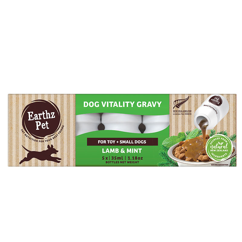 Earthz Pet Vitality Gravy Dog Small Mint And Lamb 5x35ml