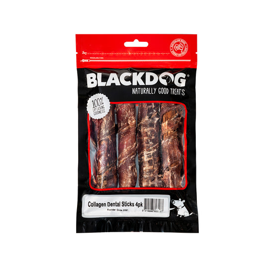 Blackdog Collagen Dental Sticks Dog Treat 4 Pack