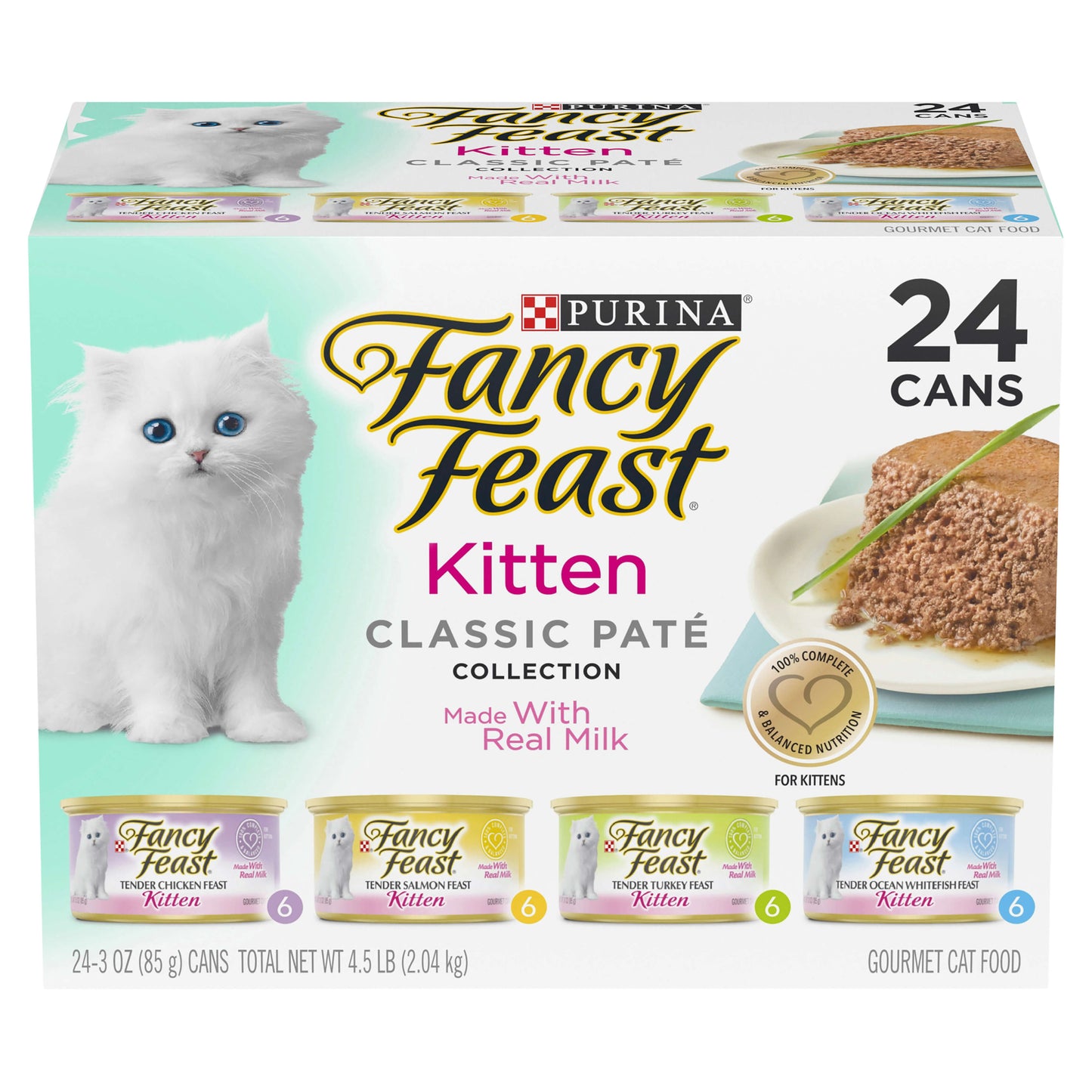 Fancy Feast Kitten Classic Paté Collection Wet Cat Food 24x85g