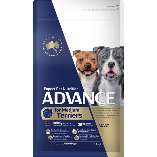 Advance Medium Terriers Turkey Dry Dog Food