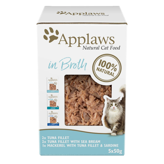 Applaws Natural Tuna in Broth Wet Cat Food Pouches