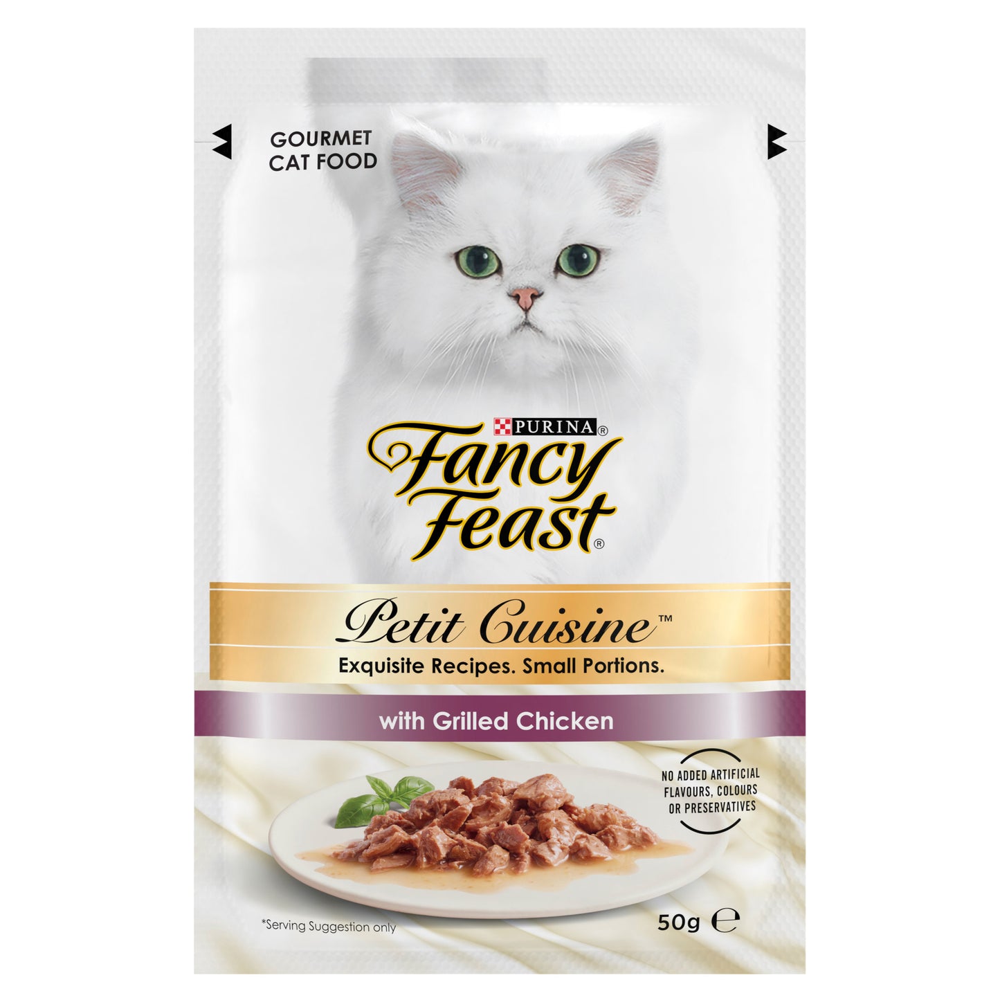 Fancy Feast Adult Petit Cuisine Turkey And Chicken And Tuna Grilled Wet Cat Food 6 X 50g