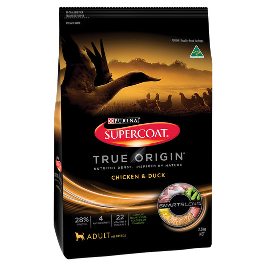 Supercoat True Origin Chicken & Duck Dry Dog Food 2.50kg