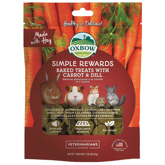 Oxbow Simple Rewards Carrot & Dill Treats 85g