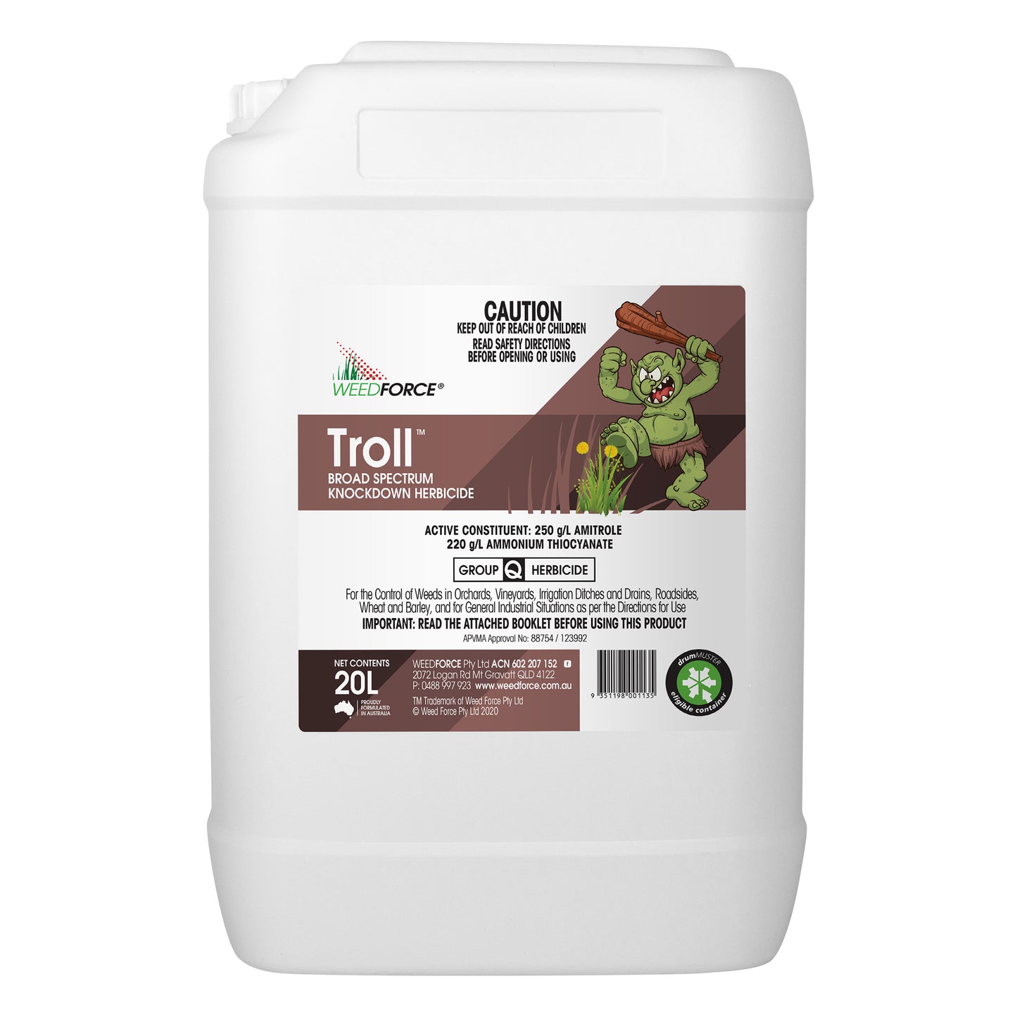 Weed Force Troll Herbicide 20L