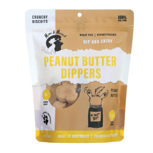 Mimi & Munch Peanut Butter Dippers Dog Treats 180g