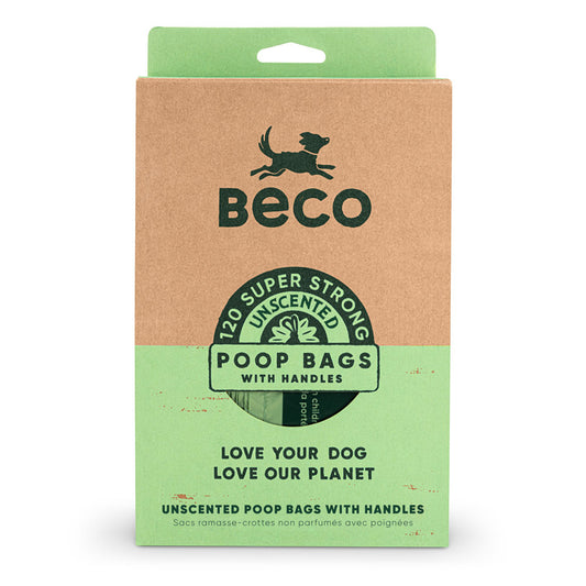 Beco Bags Eco Friendly Poop Bags With Handles 120pk