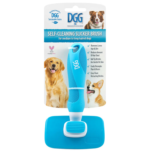 DGG Self-Cleaning Slicker Dog Brush