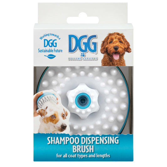 DGG Dog Shampoo Dispensing Washing Brush
