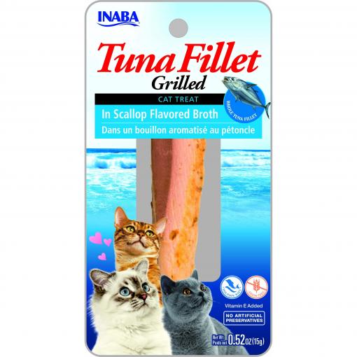 Inaba Grilled Tuna Fillet In Tuna Flavoured Broth Cat Treats 15g