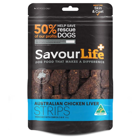 SavourLife Australian Liver Strips Dog Treats 165g