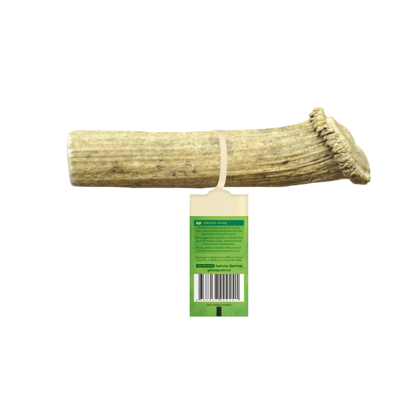 WAG Naturally Shed Split Deer Antler Long Lasting Dog Treat